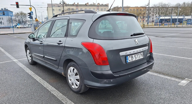 Peugeot 308 cena 10800 przebieg: 220000, rok produkcji 2008 z Bydgoszcz małe 106